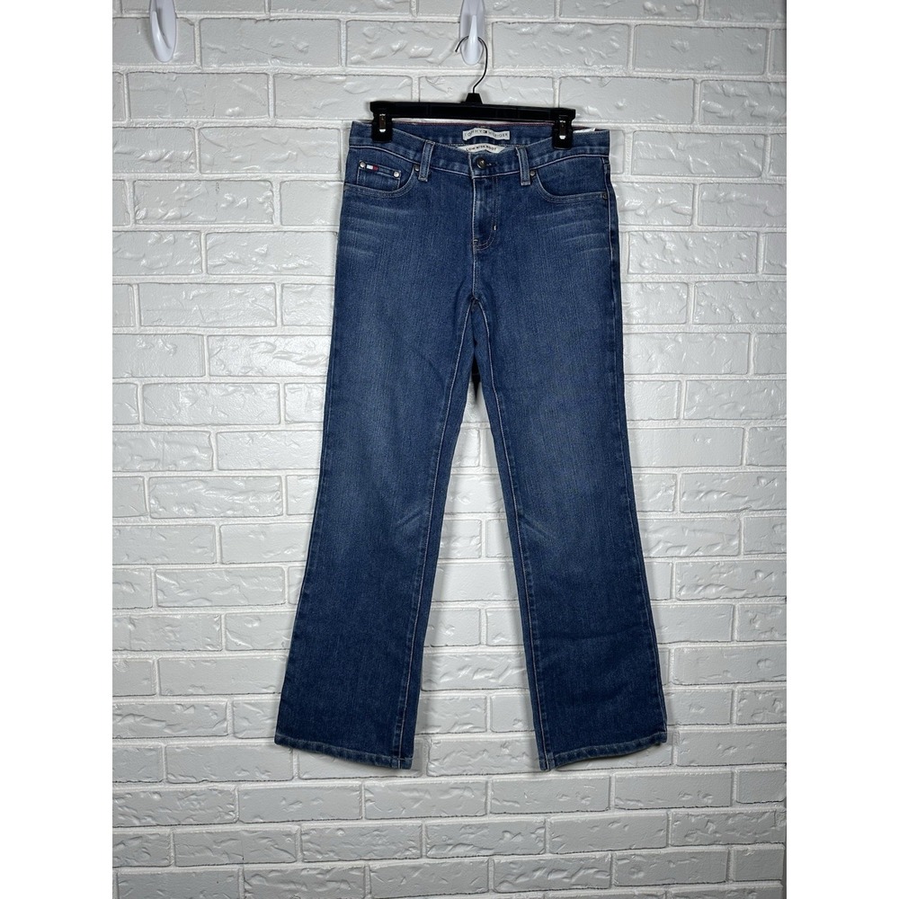 Tommy Hilfiger Size 4 Low Rise Bootcut Jeans Y2K 2000s Blue Denim Mall Girl